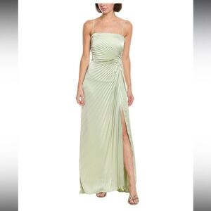 A.L.C Layla Pleated Gown Green Size 0